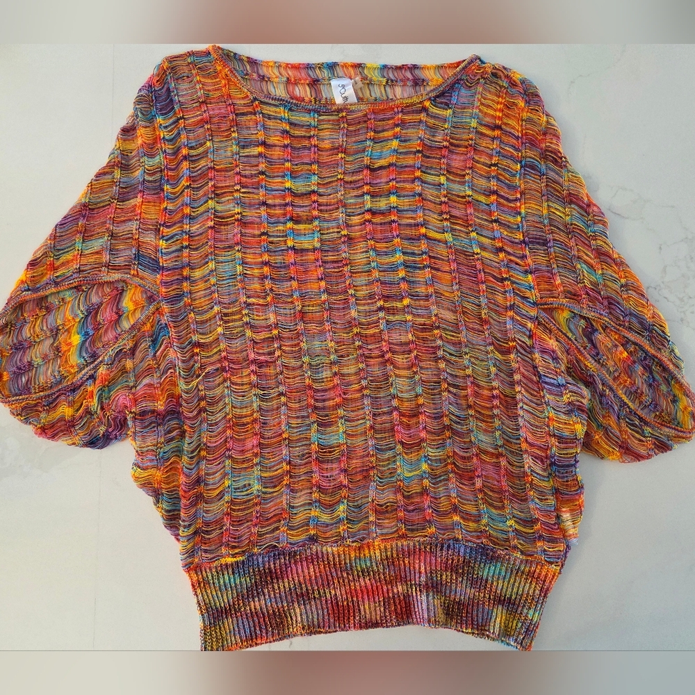 Rainbow Lightweight Crochet Throwover